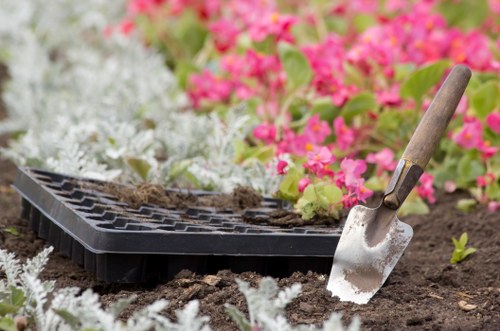 Seasonal garden maintenance by Charing Cross gardeners in a tidy outdoor area