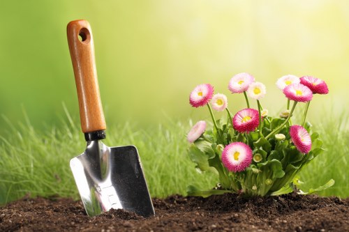 Urban lawn maintenance in Charing Cross